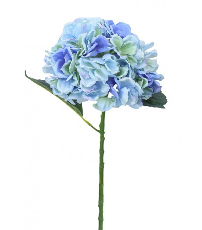 Fleur d'hortensia artificielle bleue