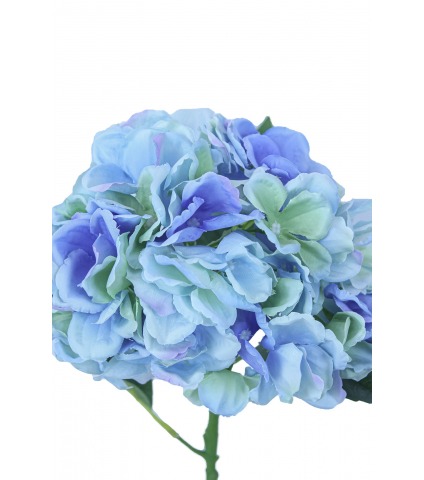 Fleur d'hortensia artificielle bleue