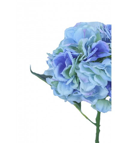 Fleur d'hortensia artificielle bleue