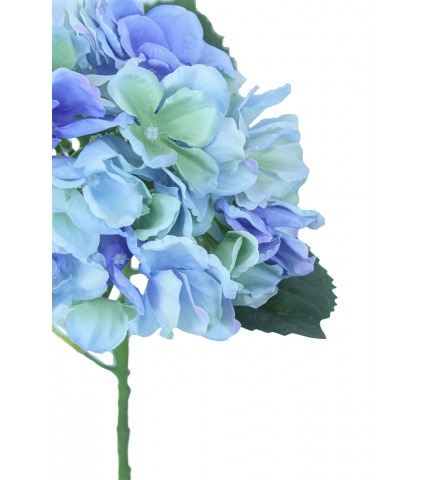 Fleur d'hortensia artificielle bleue