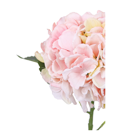 Fleur d'hortensia artificielle rose