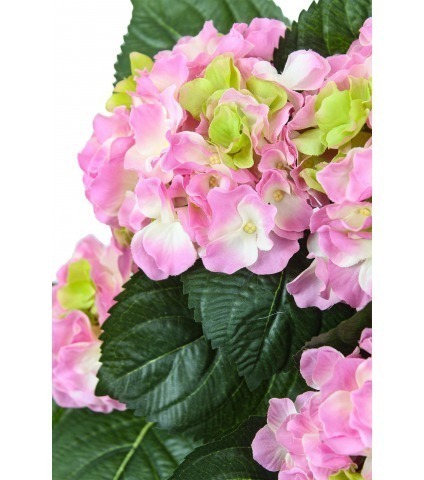 Hortensia artificiel rose blanc