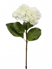 Tige d'hortensia artificielle blanche