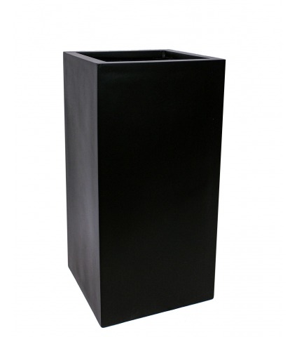 Pot carré haut en fibre