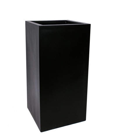 Pot carré haut en fibre