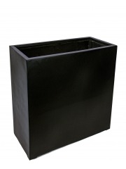 Jardinière haute en fibre noire