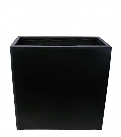 Jardinière haute en fibre noire