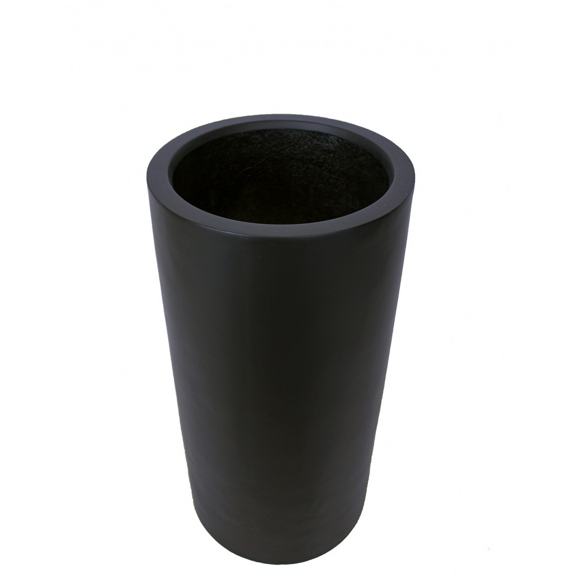 Pot Haut Rond Noir En Fibre 60 Cm Pots En Fibre De Pierre Artiplantes pot-haut-rond-noir-en-fibre-60-cm-pots-en-fibre-de-pierre-artiplantes