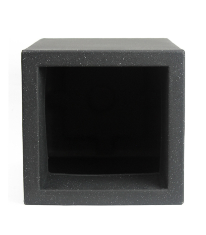 Pot cubique gris anthracite