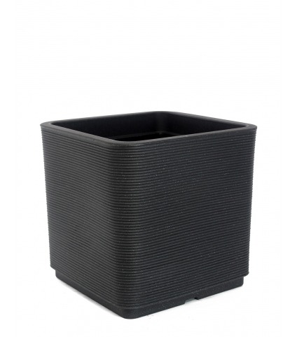 Grand pot gris anthracite STRIATO