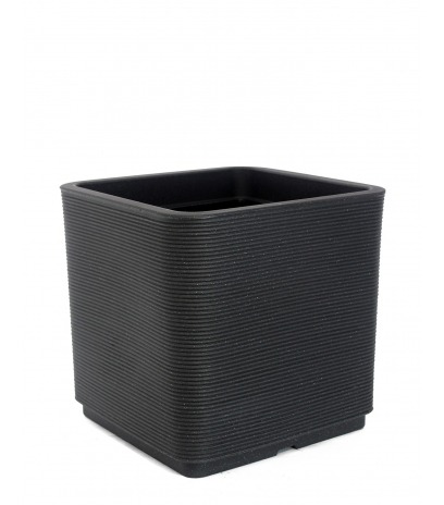 Grand pot gris anthracite STRIATO