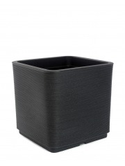 Grand pot gris anthracite STRIATO