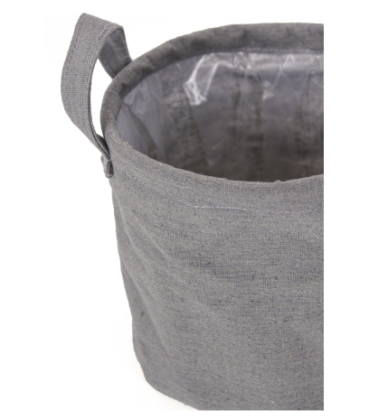 Cache-pot en toile de jute