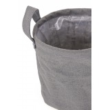 Cache-pot en toile de jute