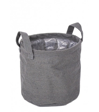 Cache-pot en toile de jute