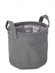 Cache-pot en toile de jute