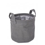 Cache-pot en toile de jute