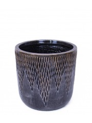 Pot rond luxe strié