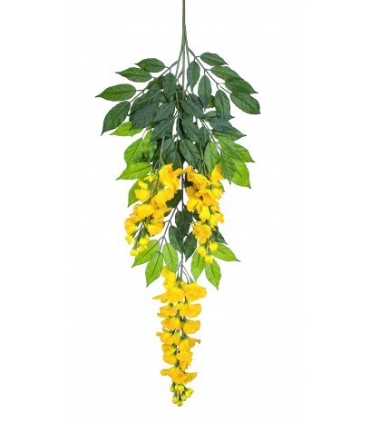 Tige de glycine artificielle jaune