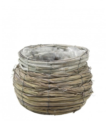 Panier rond en osier