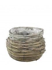 Panier rond en osier