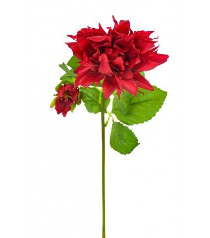 Dahlia rouge artificiel