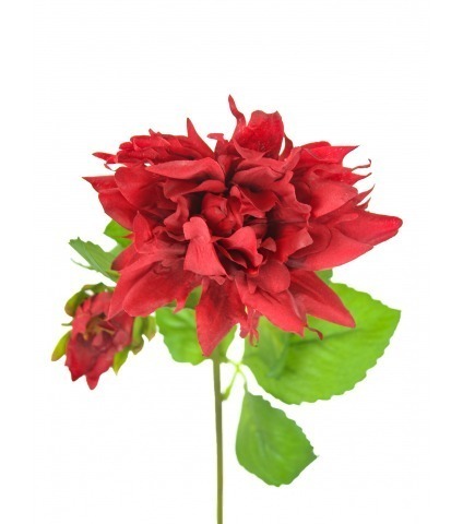 Dahlia rouge artificiel