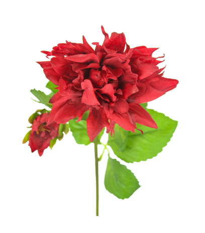 Dahlia rouge artificiel