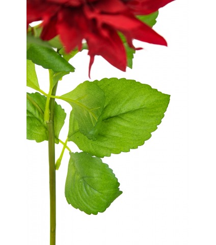 Dahlia rouge artificiel