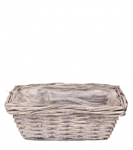 Grande jardinière en osier