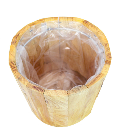 Pot rond en bois