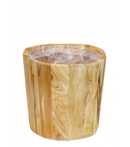 Pot rond en bois