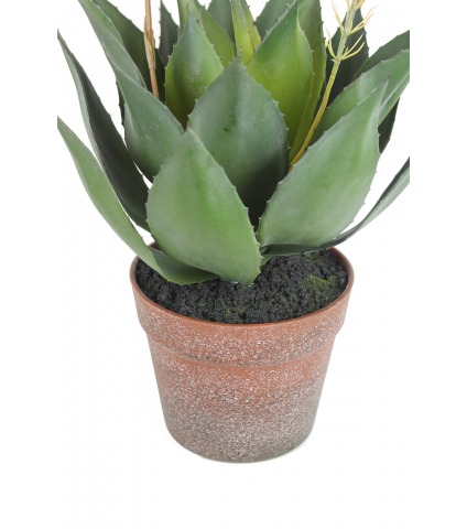 Agave fleuri artificiel