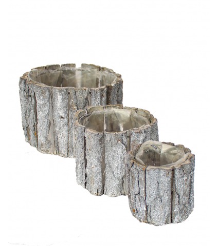 Cache-pot écorce bouleau