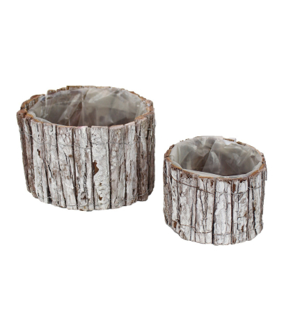 Cache-pot en écorce