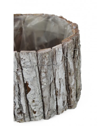 Cache-pot en écorce