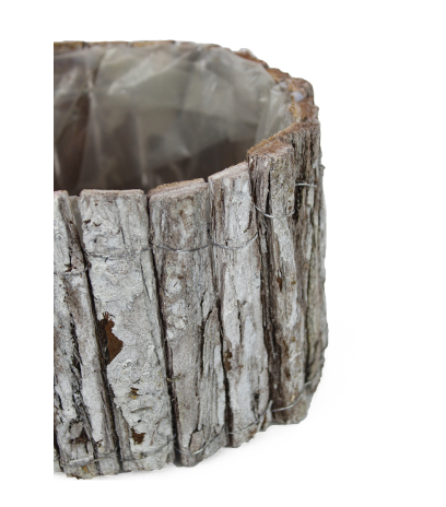 Cache-pot en écorce
