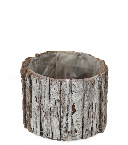 Cache-pot en écorce