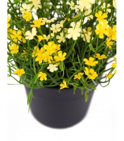 Petite marguerite artificielle jaune