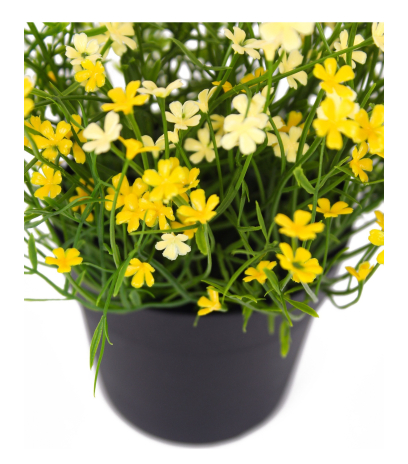 Petite marguerite artificielle jaune