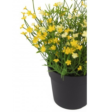 Petite marguerite artificielle jaune