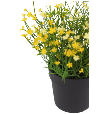 Petite marguerite artificielle jaune