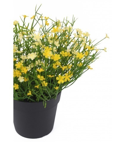 Petite marguerite artificielle jaune