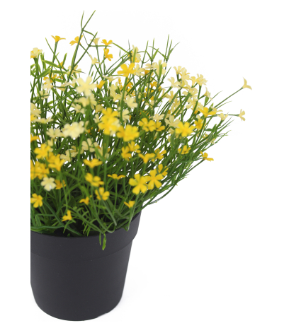 Petite marguerite artificielle jaune
