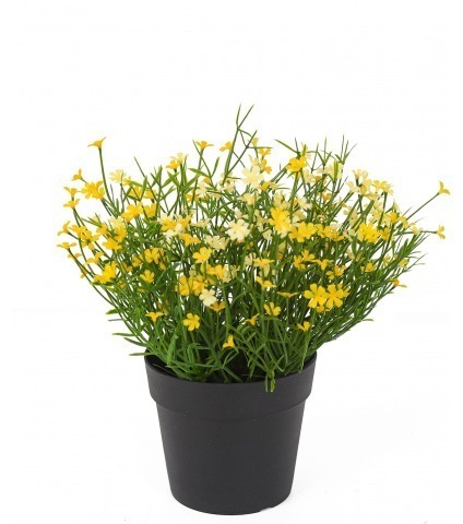 Petite marguerite artificielle jaune