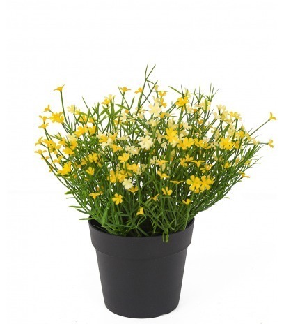 Petite marguerite artificielle jaune