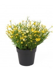 Petite marguerite artificielle jaune