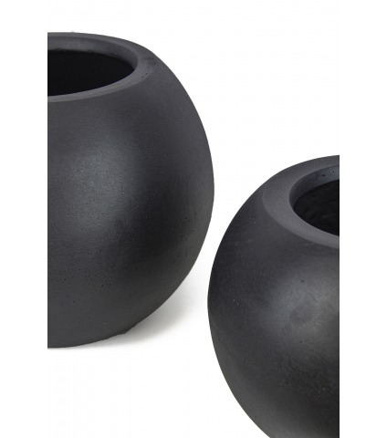 Pot boule noir