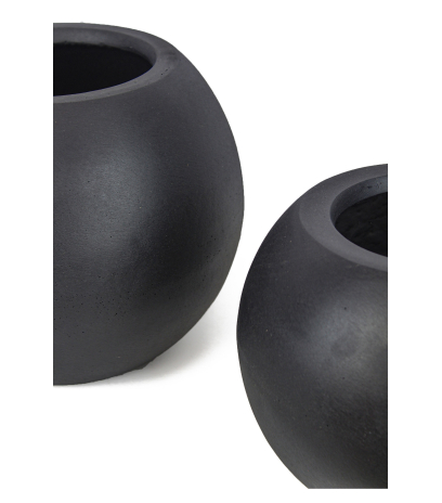 Pot boule noir