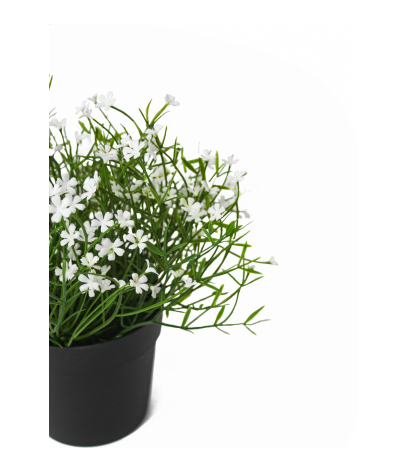 Petite marguerite artificielle blanche